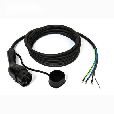 플러그 32A/1Phase EV 충전 케이블 AC에게 250V를 청구하는 단일 건 IEC62196 Type2 전기 차량