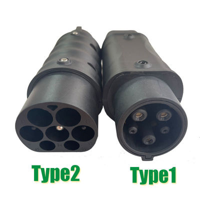 전기 자동차 충전기를 위한 Type1 EV 어댑터에 대한 AC 250V Type2, 케이블 전로를 고발하는 32A 22KW EV