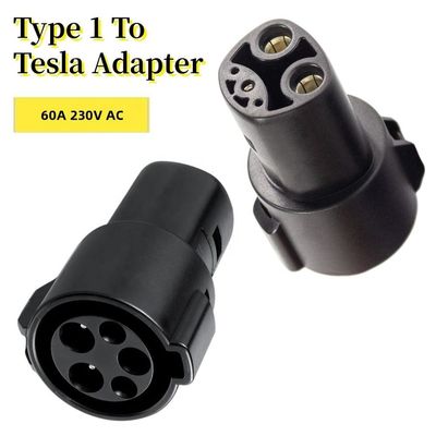 테슬라 EV에 대한 종류 1 J1772가 전기 차량 충전기를 위해 어댑터에게 60A 250V AC 컨버터를 청구합니다