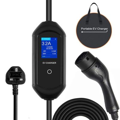 전기 자동차를 위한 7Kw 32A 집의 전기 자동차 AC Type2 가지고 다닐 수 있는 EV 충전소
