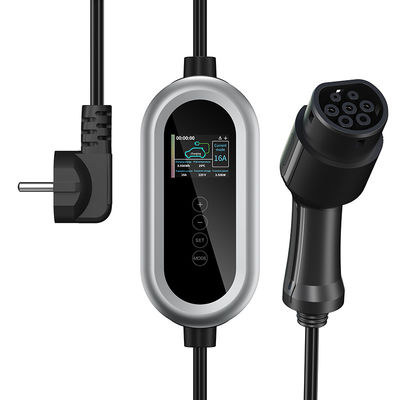 터치 버튼과 IP65 수준 EV 고속 충전기 스테이션 유형 2 AC 7 kw 충전기 EV 충전 파일