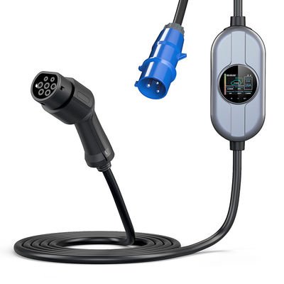 주유소 AC에게 250V를 청구하는 EV 자동차 충전기 Type2 IEC62196 16A 가지고 다닐 수 있는 EV