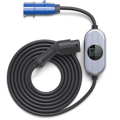 주유소 AC에게 250V를 청구하는 EV 자동차 충전기 Type2 IEC62196 16A 가지고 다닐 수 있는 EV
