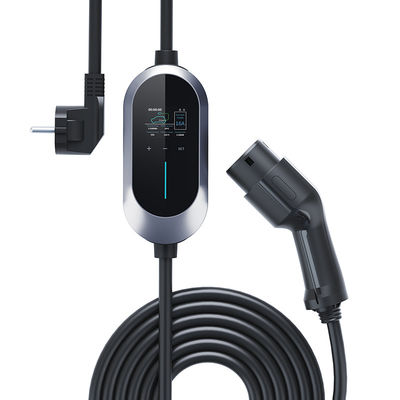 16A 3.84 kw EV 자동차 충전기 유형 2 AC 230V 레벨 2 여행 휴대 충전 장치 5m 케이블