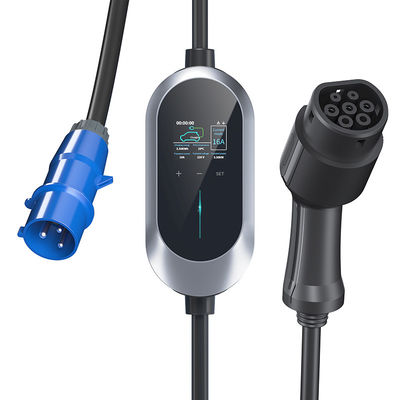 7.36KW 유형 2 OEM / ODM EV 고속 충전기, 가지고 다닐 수 있는 EV 충전소, AC 자동차 충전기
