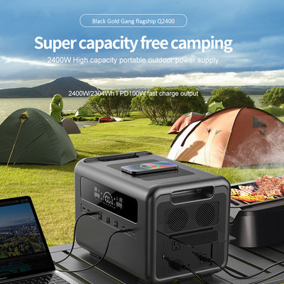 가지고 다닐 수 있는 동력화차 태양발전기 2304Wh 2400W 예방 LiFePO4 배터리