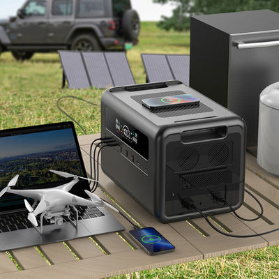 가지고 다닐 수 있는 동력화차 태양발전기 2304Wh 2400W 예방 LiFePO4 배터리
